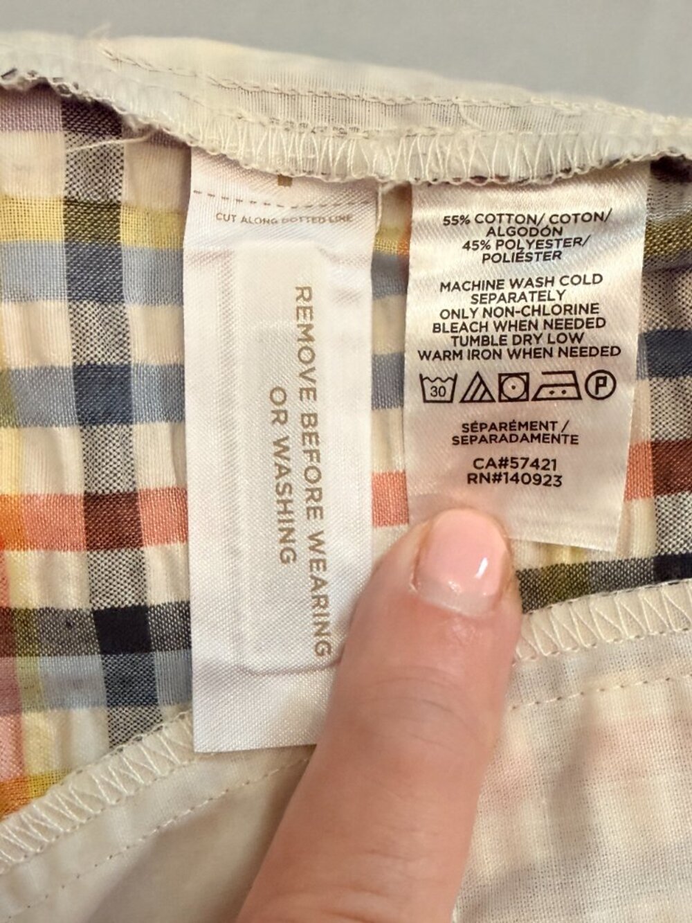 Loft (Ann Taylor) Plaid Belted Paper Bag High-Waisted Casual Shorts - Size L - Picture 13 of 13